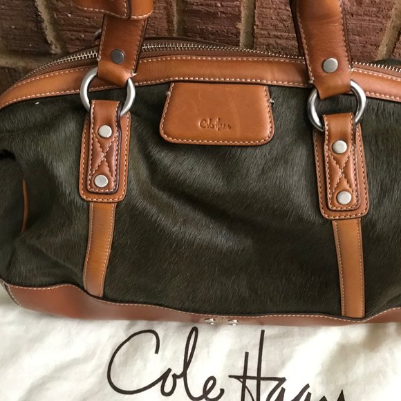 Cole Haan Women's Leather & Cowhide Hair Satchel . - Picture 6 of 15